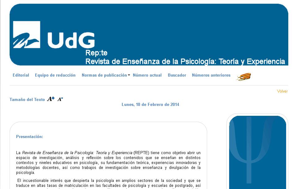 Portada de la revista