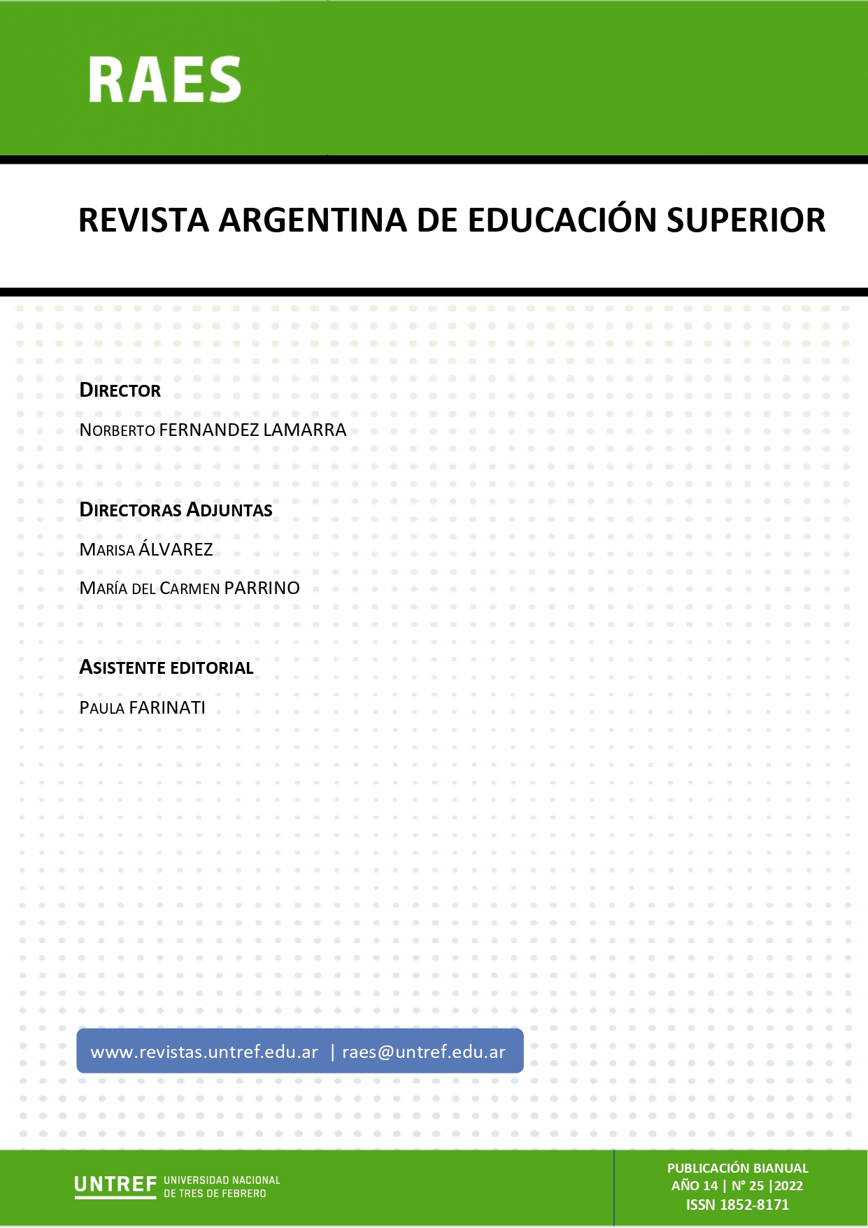 Portada de la revista